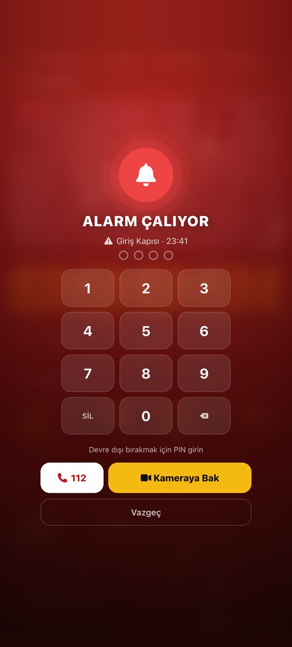Alarm ekranı
