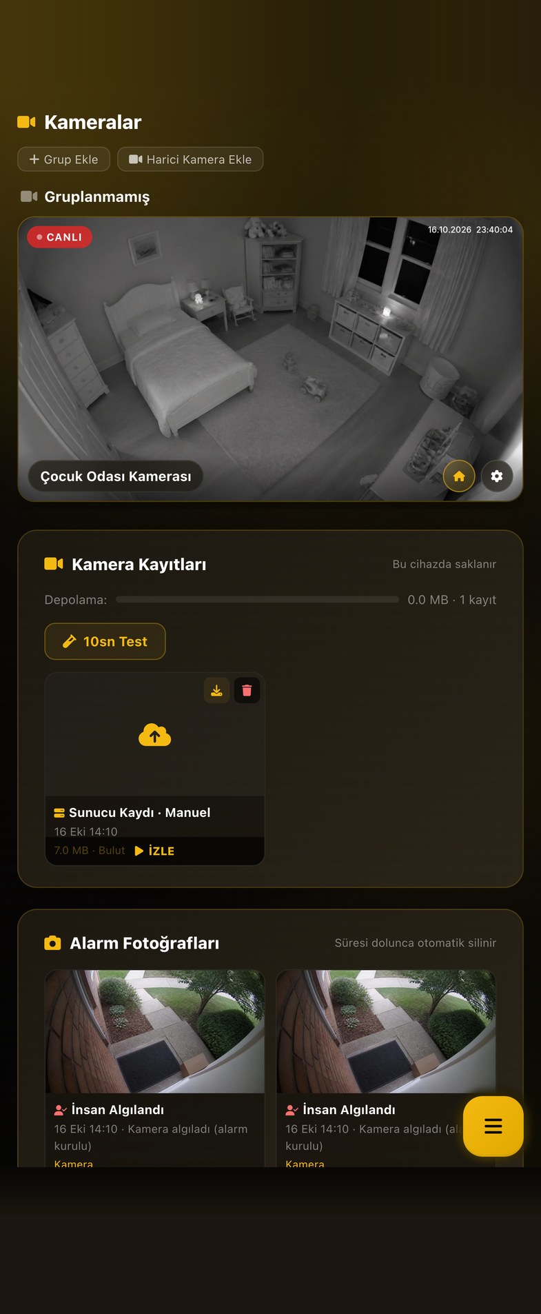 Kameralar ekranı