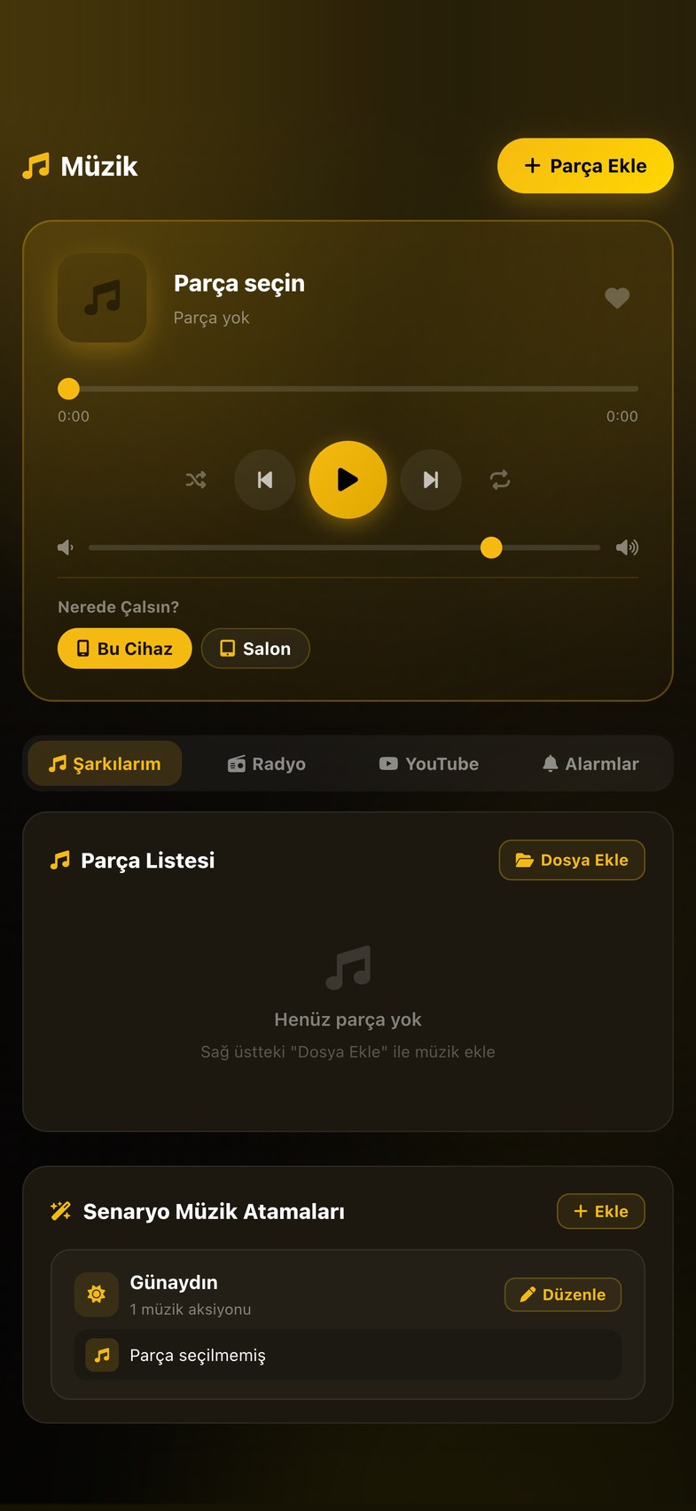 Müzik ekranı