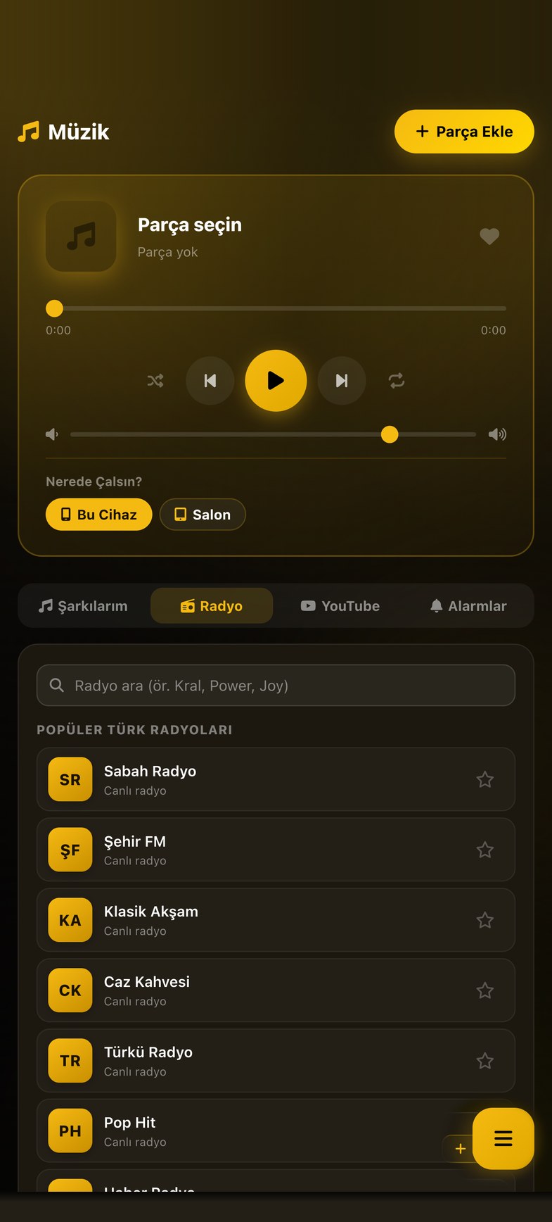 Radyo ekranı